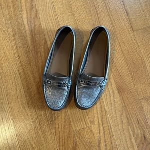 Coach pewter moccasin - size 8 1/2